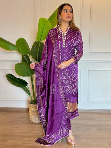 New Look Heavy Viscose Position Print Kurta Set For Women