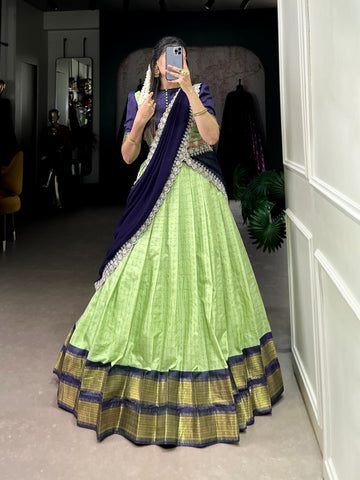 South Indian Style Half Saree For Women