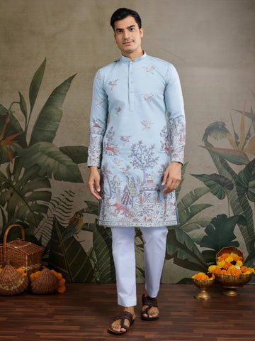 New Exclusive Festival Mens Wear Heavy Embroidered Men's Kurta