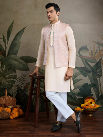 Koti Style Viscose Silk Kurta Set – Elegant Layered Ethnic Wear for Festive & Party Look