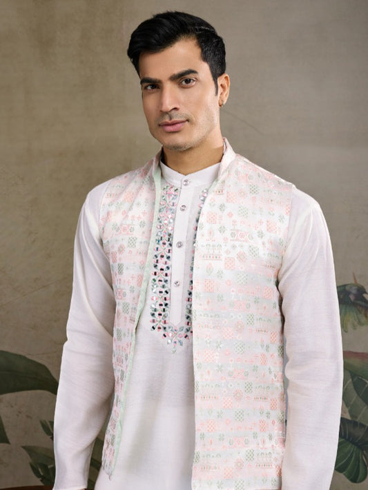 Koti Style Viscose Silk Kurta Set – Elegant Layered Ethnic Wear for Festive & Party Look