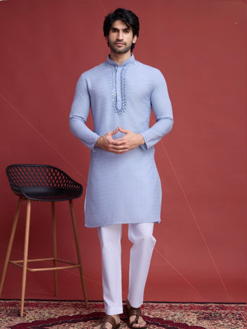 Classy Wear Mirror Work Kurta Men's Collection