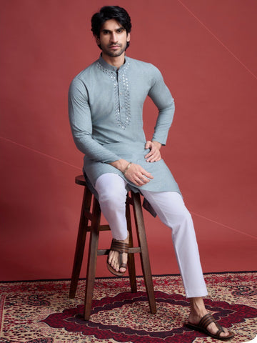 Classy Wear Mirror Work Kurta Men's Collection