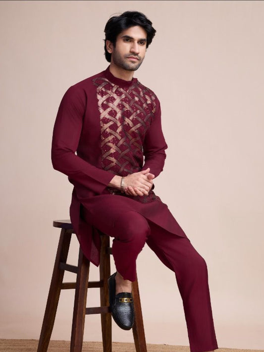 Exclusive Festival Wear Embroidered Kurta Men's Collection
