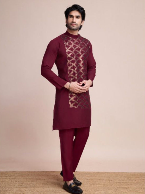 Exclusive Festival Wear Embroidered Kurta Men's Collection