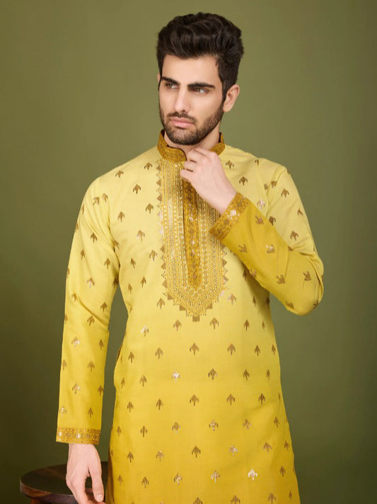 New Exclusive Festival Wear Embroidered Men's Kurta Set Collection
