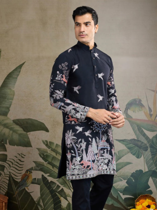 New Exclusive Festival Mens Wear Heavy Embroidered Men's Kurta