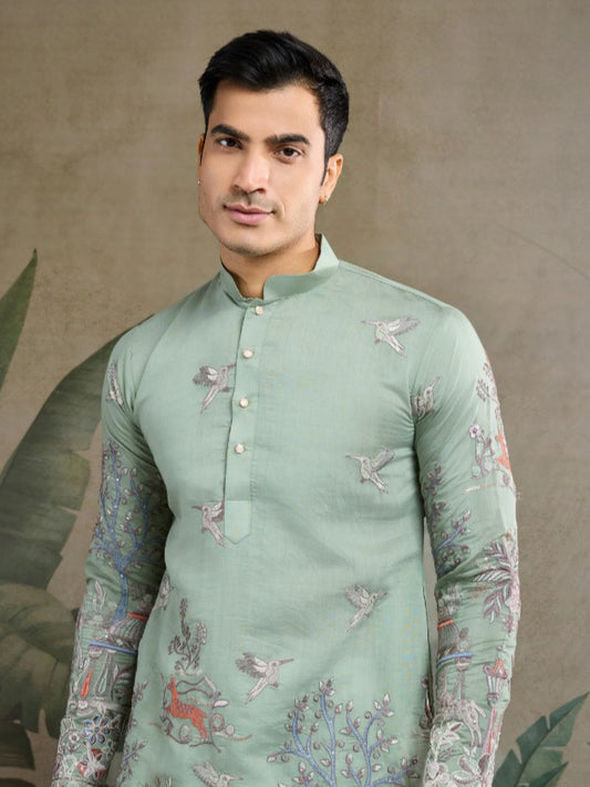 New Exclusive Festival Mens Wear Heavy Embroidered Men's Kurta