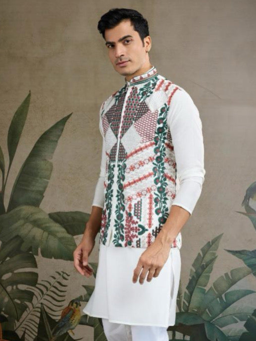 New Exclusive Festival Wear Koti Style With Men's Kurta Set Collection