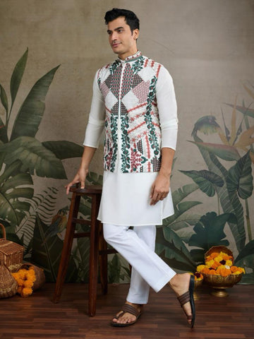New Exclusive Festival Wear Koti Style With Men's Kurta Set Collection