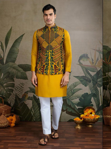 New Exclusive Festival Wear Koti Style With Men's Kurta Set Collection