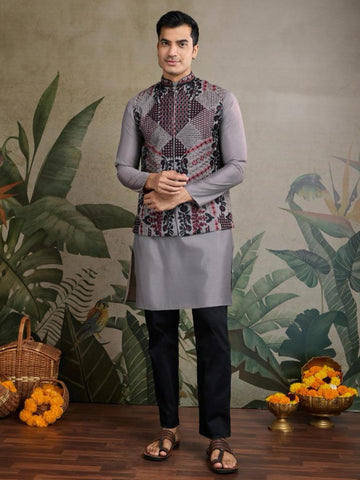 New Exclusive Festival Wear Koti Style With Men's Kurta Collection