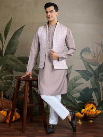 Koti Style Viscose Silk Kurta Set – Elegant Layered Ethnic Wear for Festive & Party Look